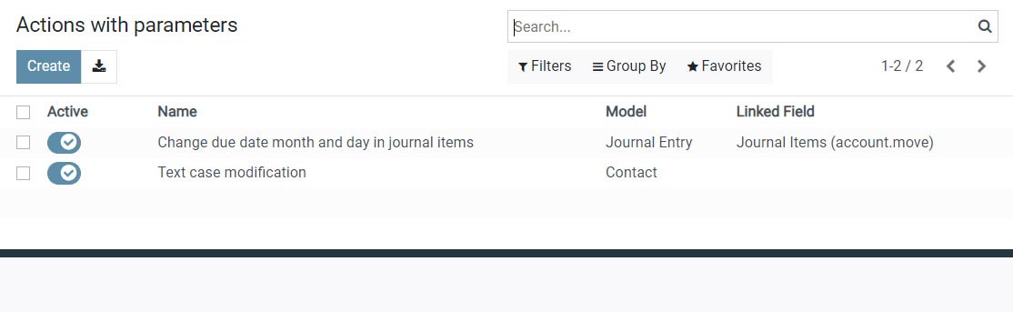 Access the application from the menu