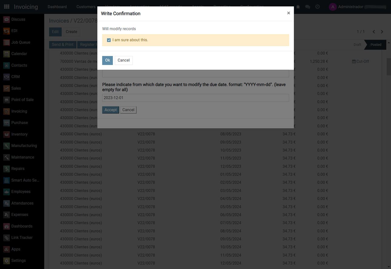 Write confirmation enabled